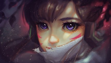 守望先锋角色dva手绘高清壁纸高清大图预览1920x1080_游戏壁纸下载